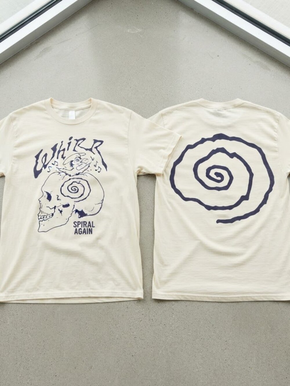 Whirr Spiral Again Tour 2026 White T-Shirt S-4XL